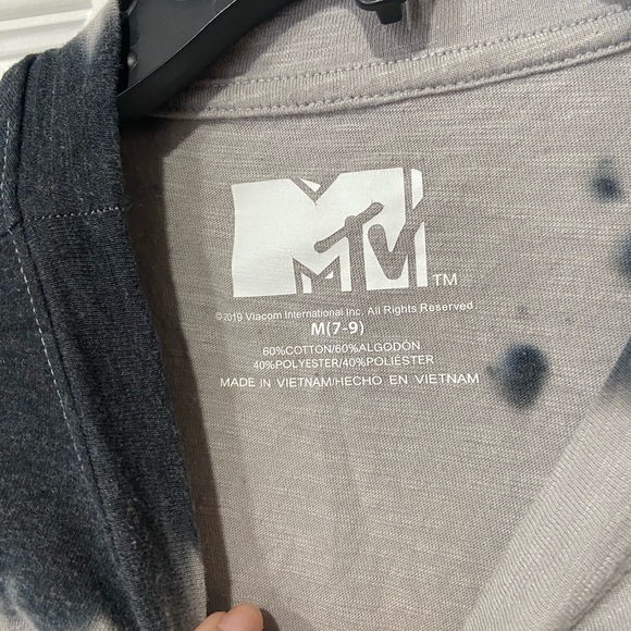 Dark Tie-Dye MTV Long Sleeve T-Shirt - Picture 4 of 4